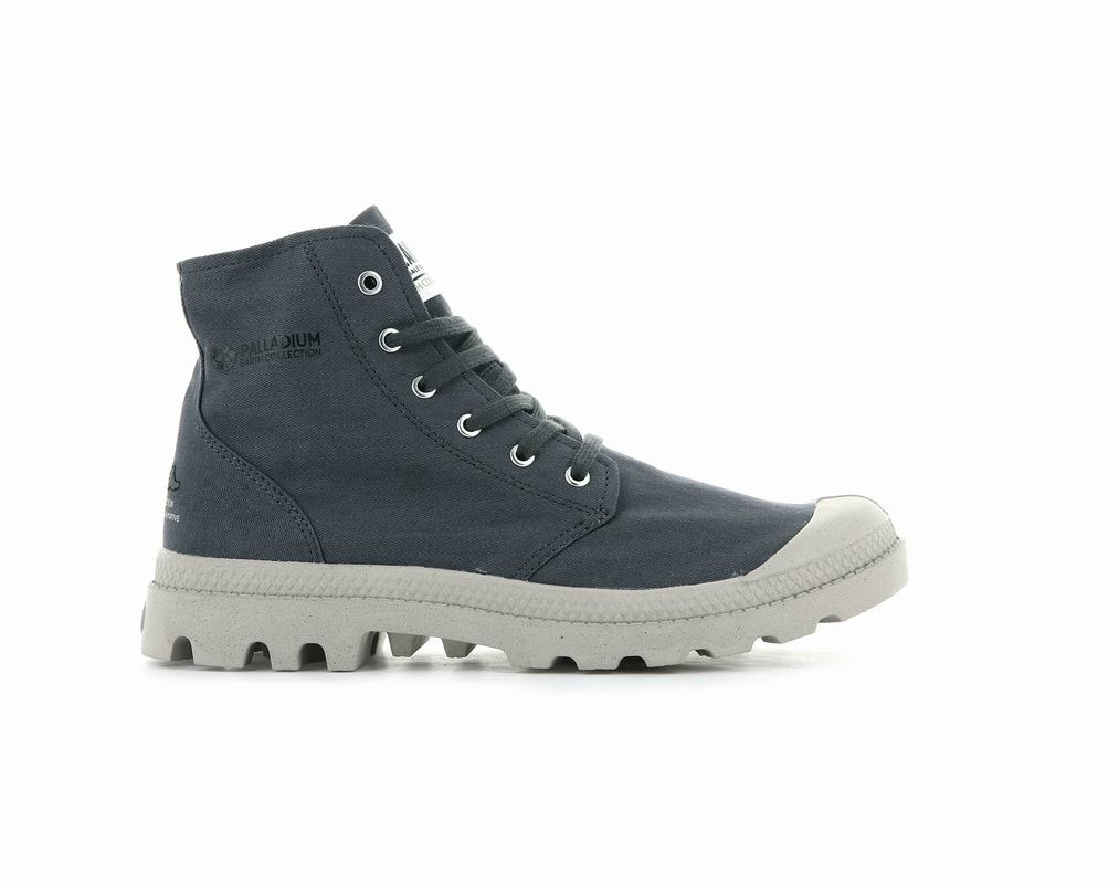 Palladium Pampa Hi Organic Ii Women's Boots Dark Navy (SRVW42183)